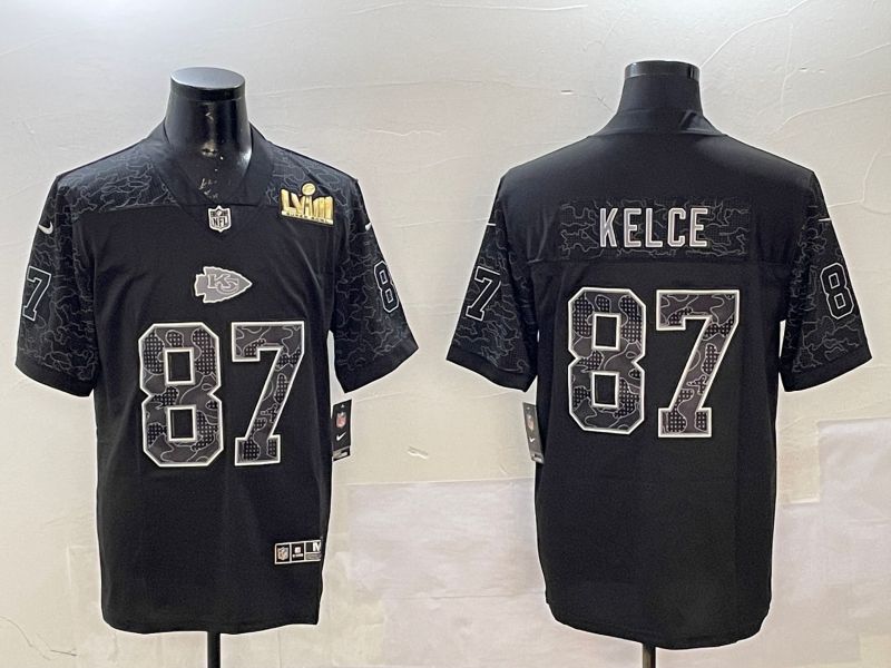 Men Kansas City Chiefs #87 Kelce Black 2025 Nike Vapor Limited NFL Jersey style 2101
